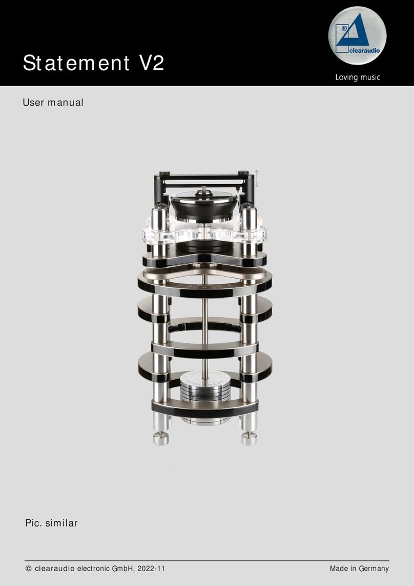 Clearaudio Statement V2 user manual