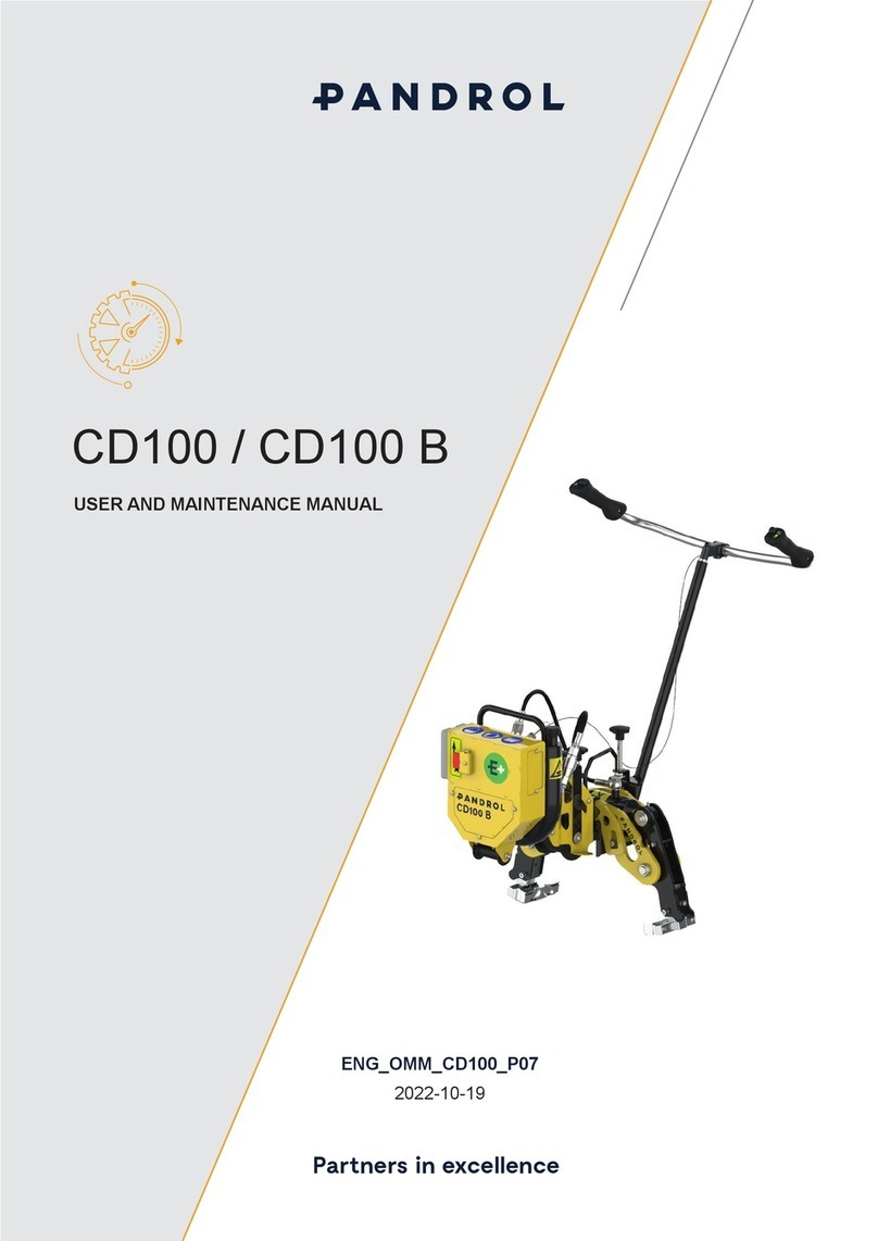 PANDROL CD100 User and maintenance manual