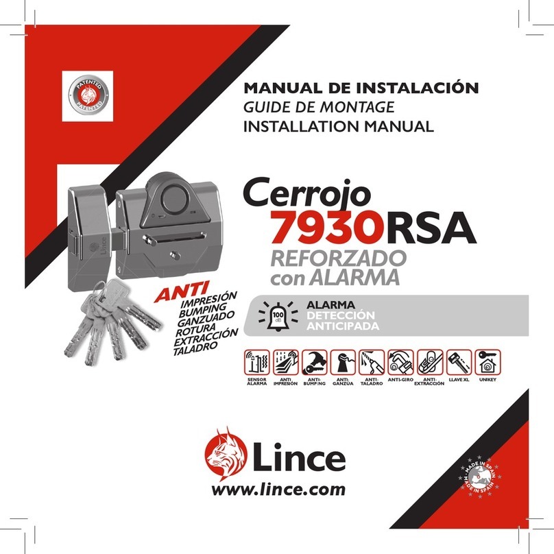 Lince Cerroko 7930RSA installation manual