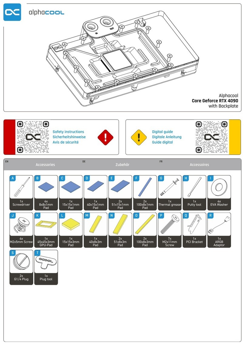 Alphacool Core Geforce RTX 4090 User manual