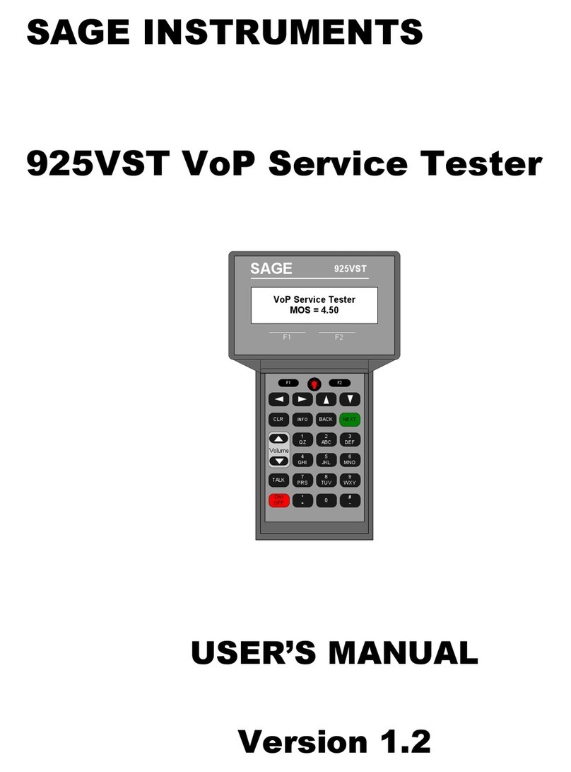 Sage 925VST user manual