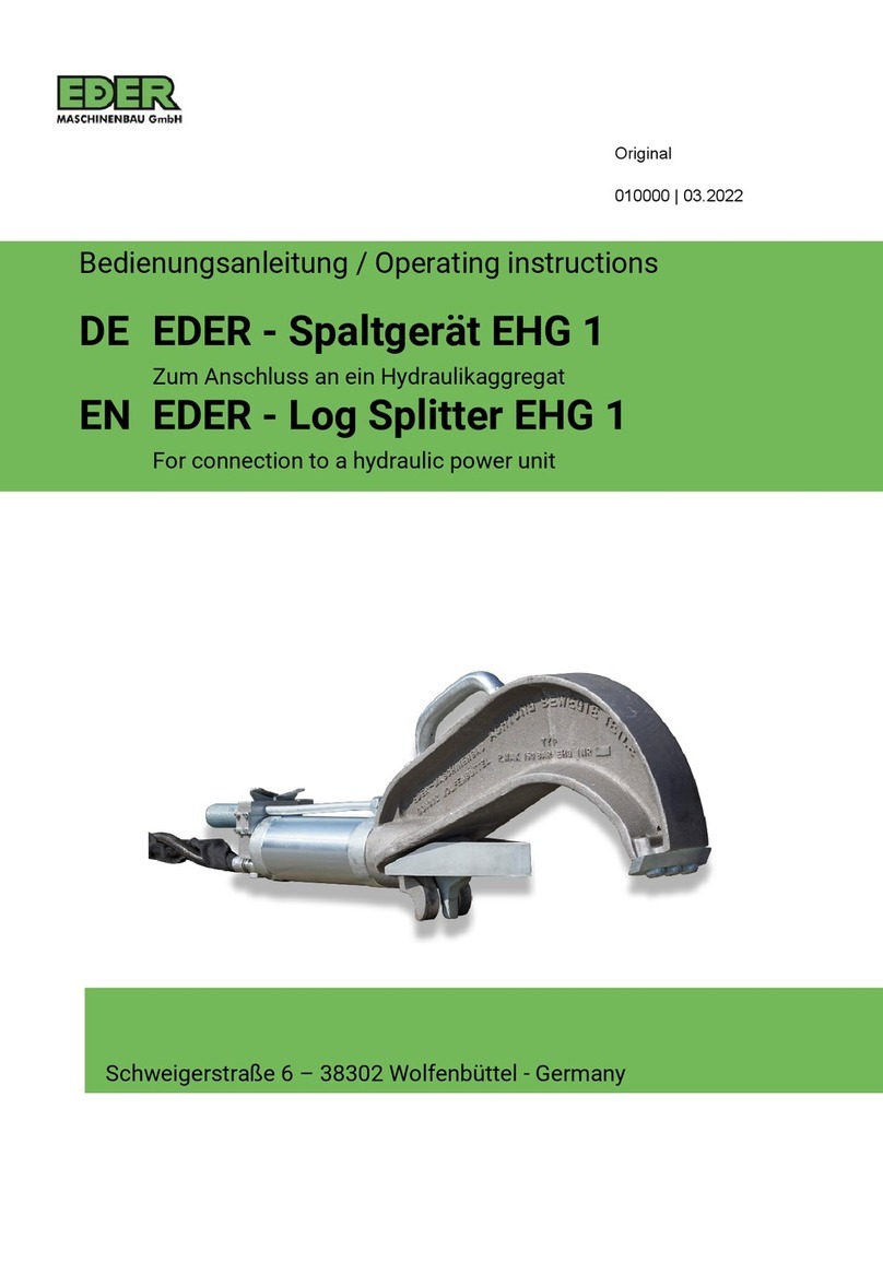 EDER EHG1 operating instructions
