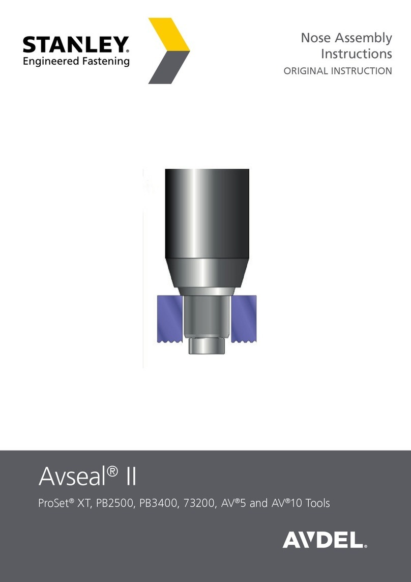 Stanley AVDEL Avseal II ProSet XT User manual