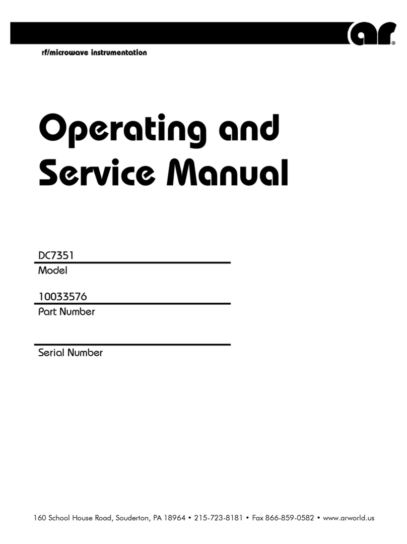 AR DC7351 Operating and service manual