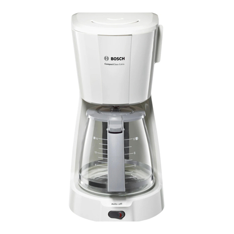 Bosch TKA3A SERIES User manual
