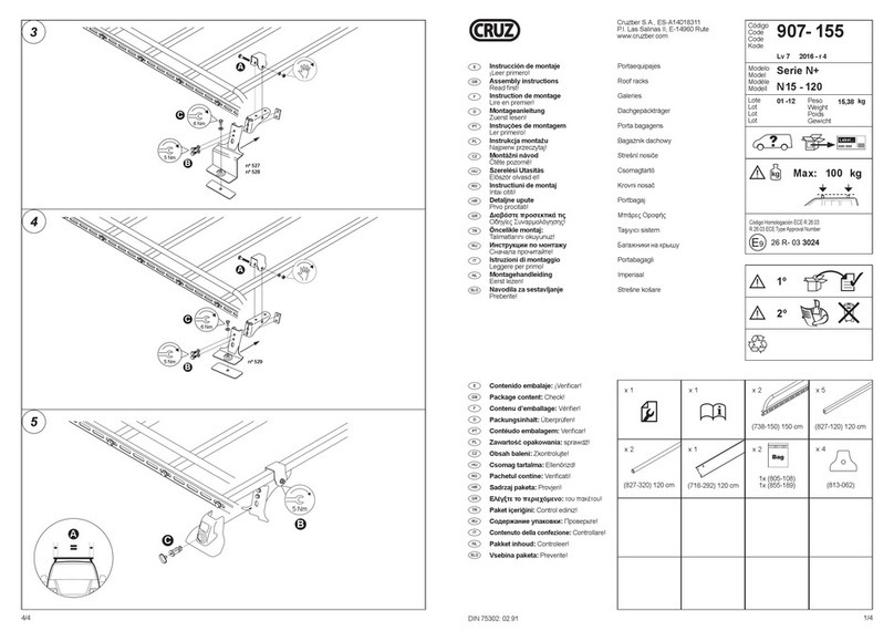 Cruz 907-155 Assembly instructions Cruz 907-155 Assembly instructions