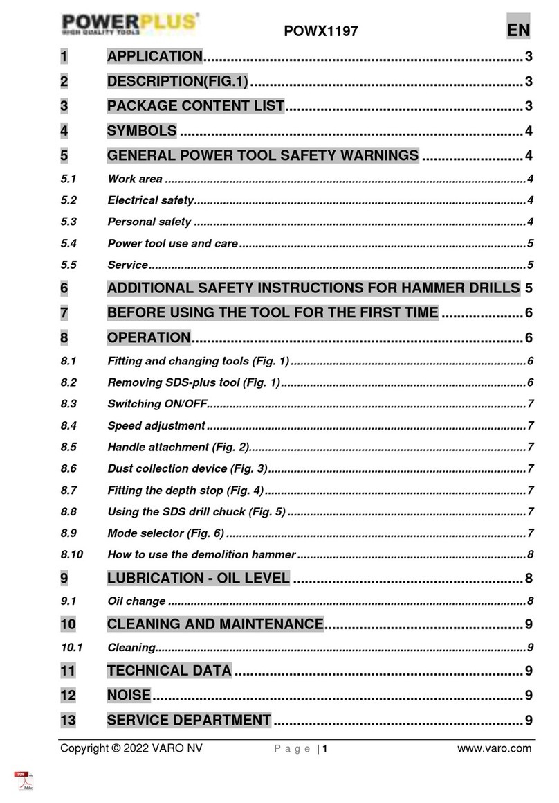 Powerplus POWX1197 User manual