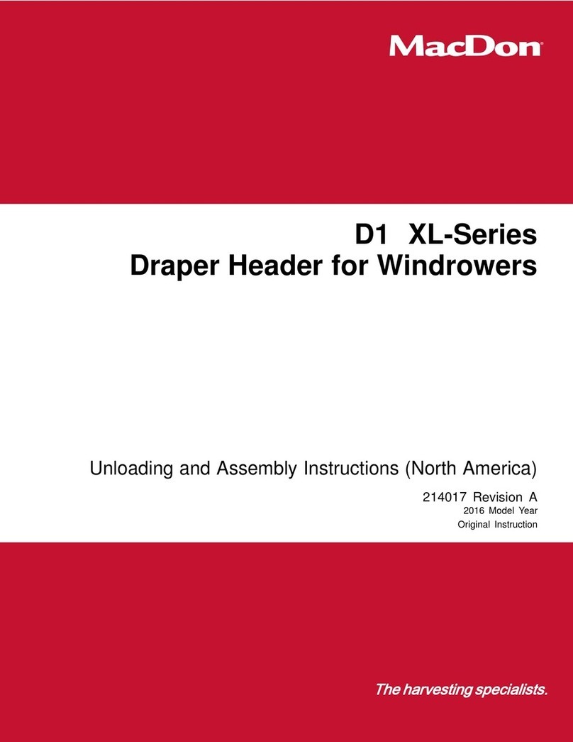 MacDon D1XL Series User manual