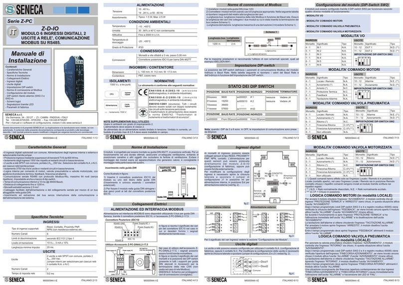 Seneca Z-PC SERIES installation manual