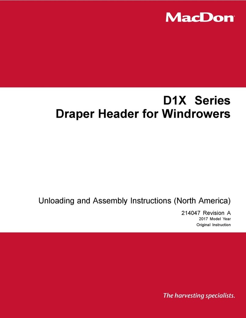 MacDon D1X Series User manual MacDon D1X Series User manual