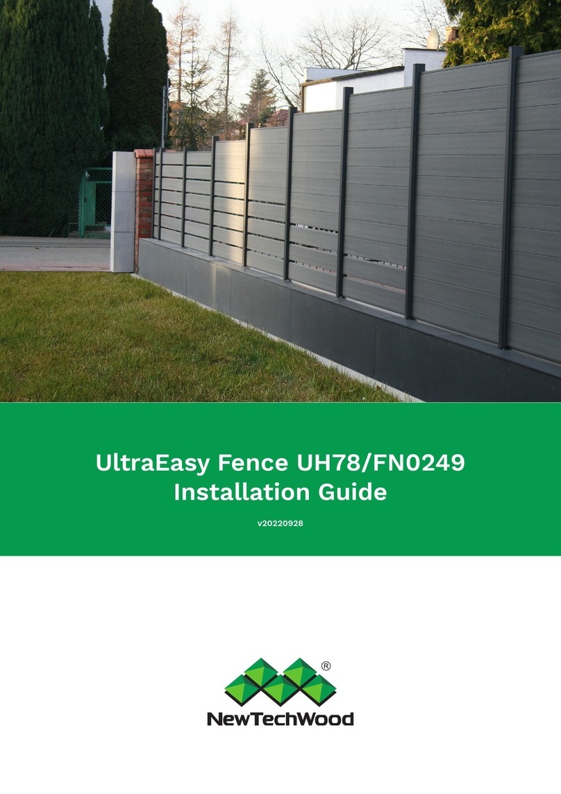 NewTechWood UltraEasy Fence UH78 installation guide