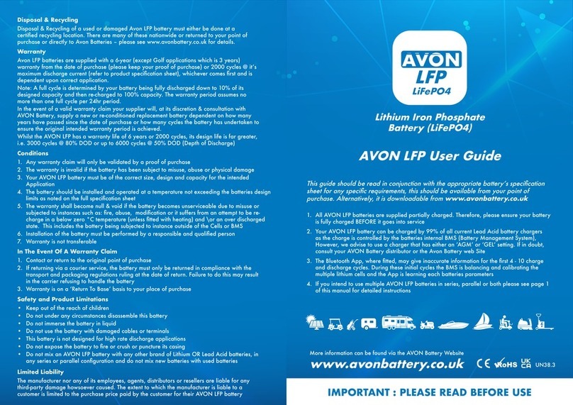 Avon LFP Series User manual