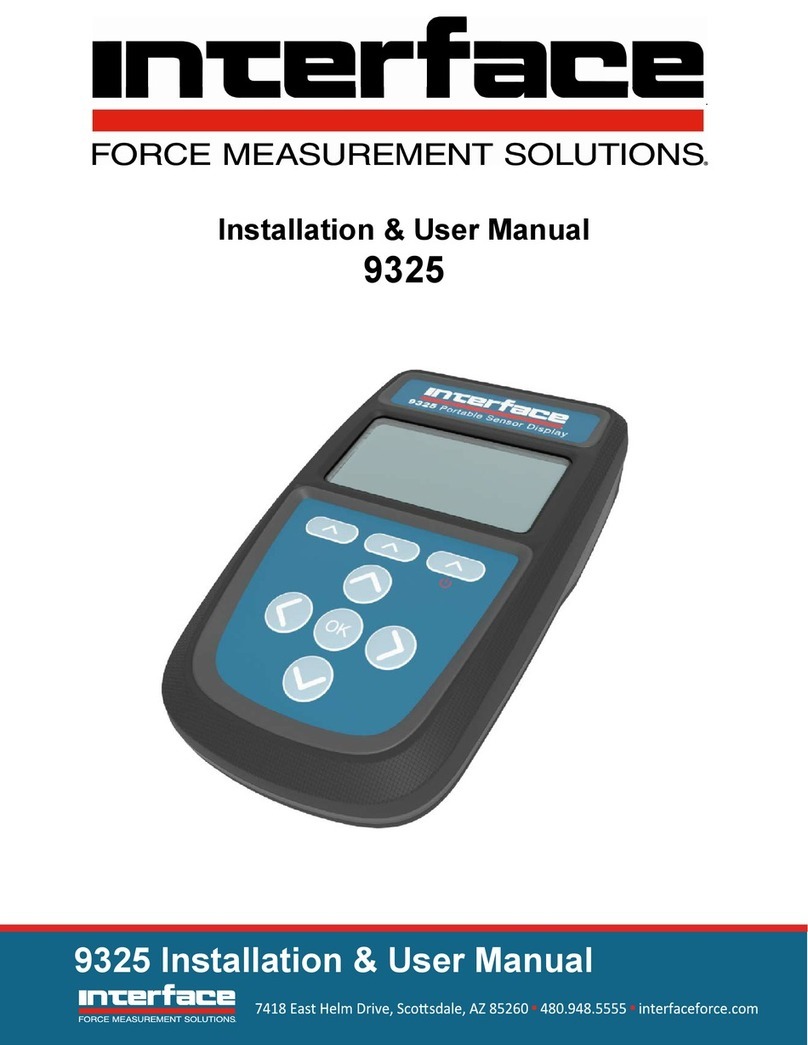 Interface 9325 Installation & user manual