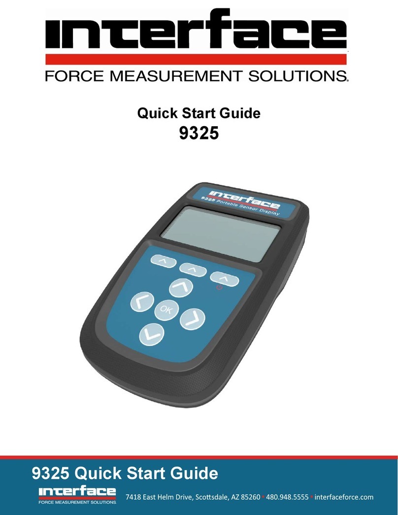 Interface 9325 User manual