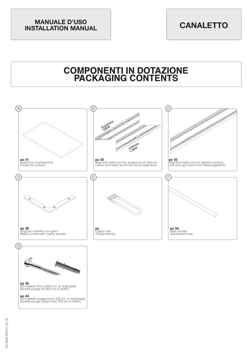 Screen Int CANALETTO Series installation manual