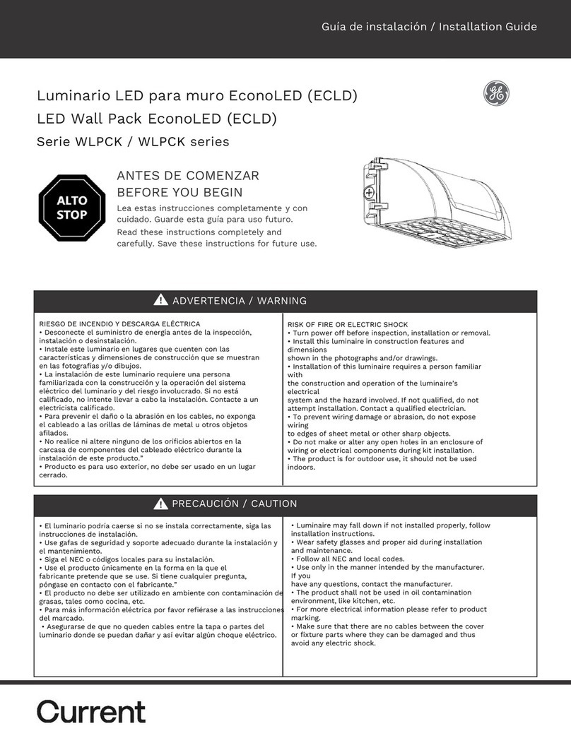 GE Current EconoLED WLPCK Series User manual