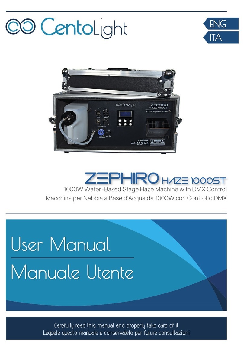 CentoLight ZEPHIRO HAZE 1000ST user manual