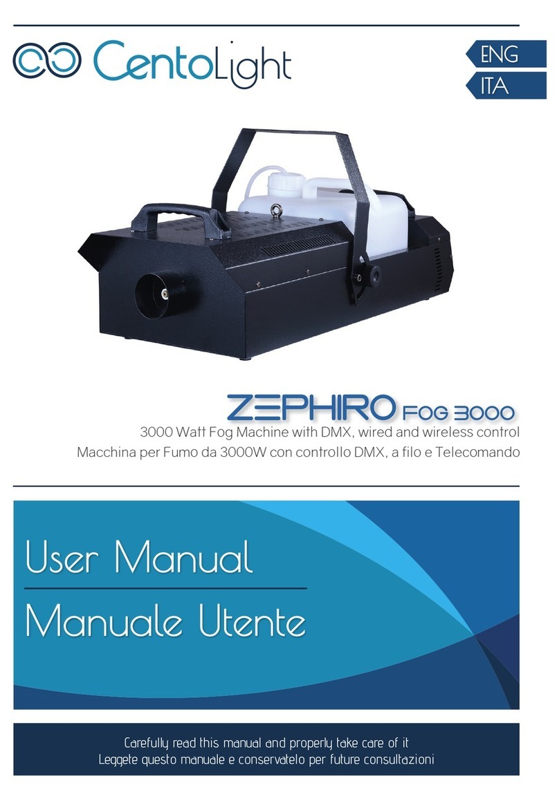 CentoLight ZEPHIRO FOG 3000 user manual