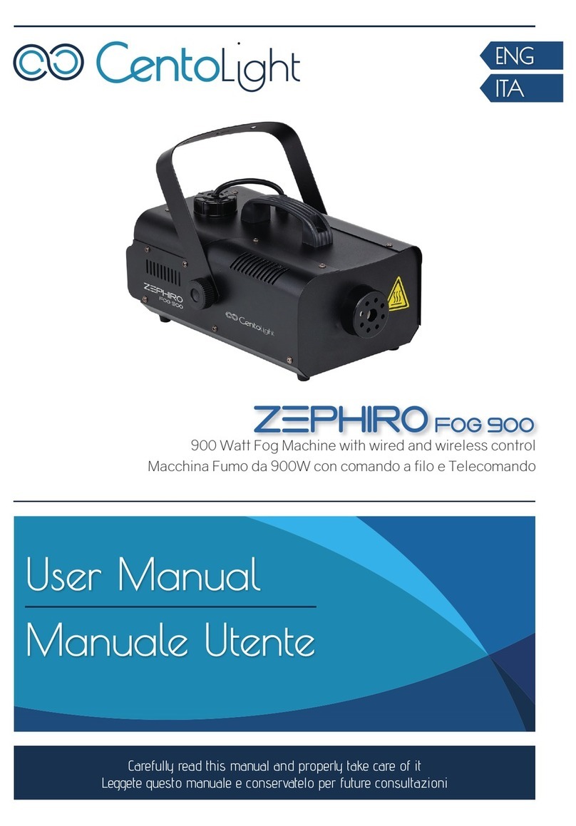 CentoLight ZEPHIRO FOG 900 user manual