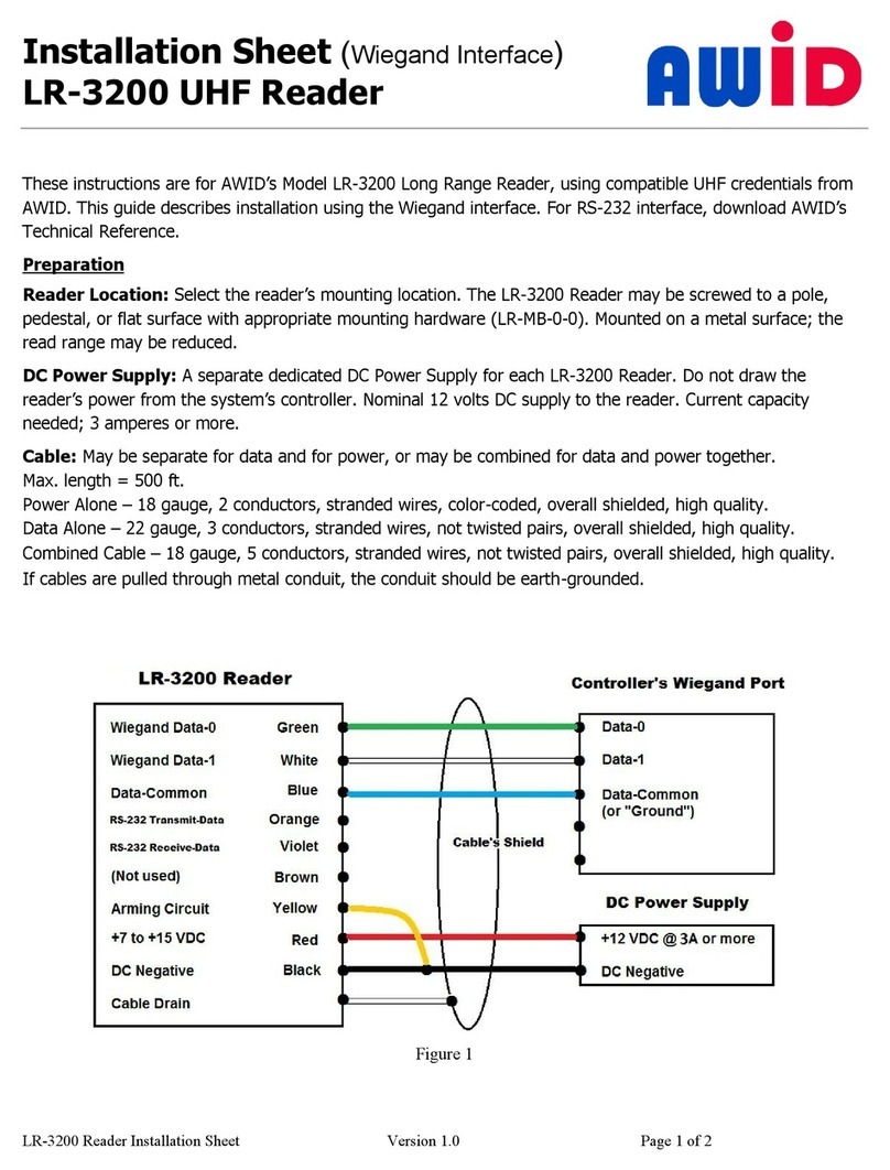 AWID LR-3200 Assembly instructions