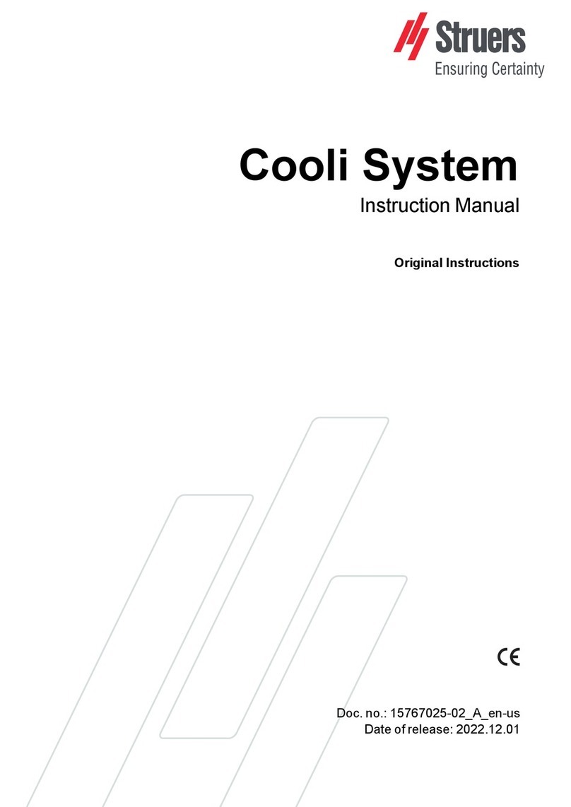 Struers Cooli System 1 instruction manual