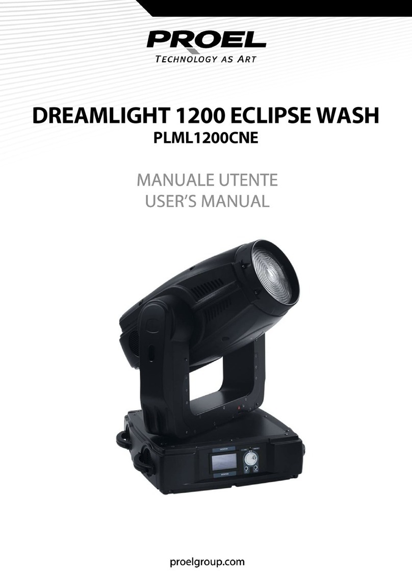 PROEL DREAMLIGHT 1200 ECLIPSE WASH user manual