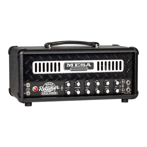 Mesa/Boogie Rectifier BADLANDER EL84/25 User manual