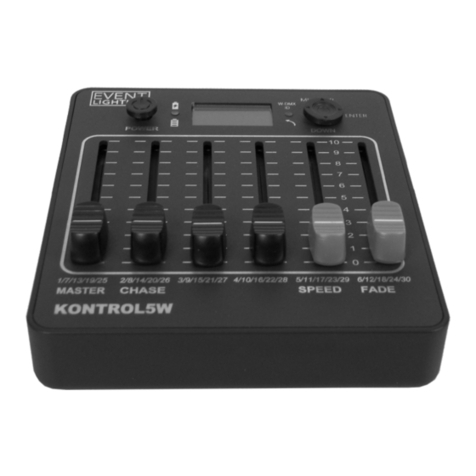 Event Lighting KONTROL5W user manual