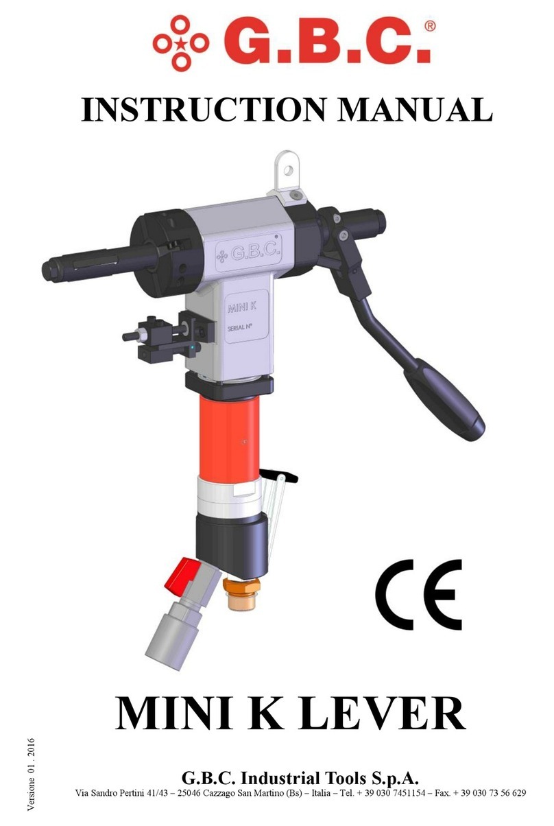 G.B.C MINI K LEVER User manual