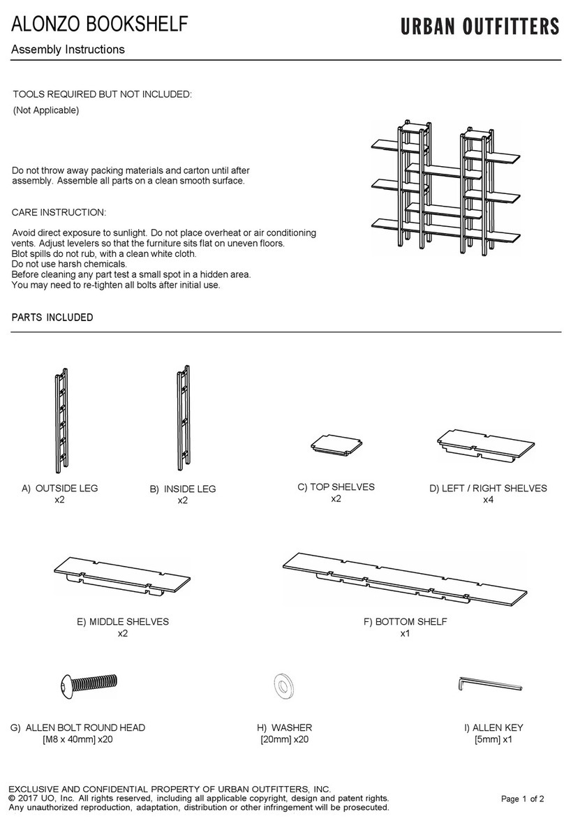 URBAN OUTFITTERS ALONZO 69500866 Assembly instructions