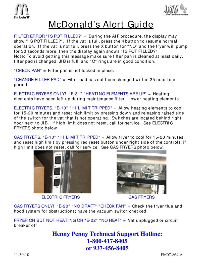 Henny Penny McDonald's LOV Electric 200 Series Guide