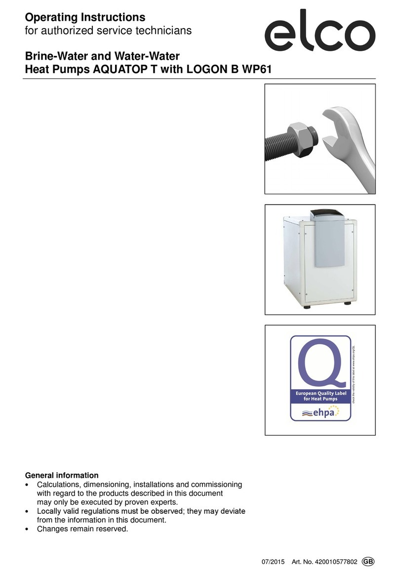 elco AQUATOP T Series operating instructions elco AQUATOP T Series operating instructions