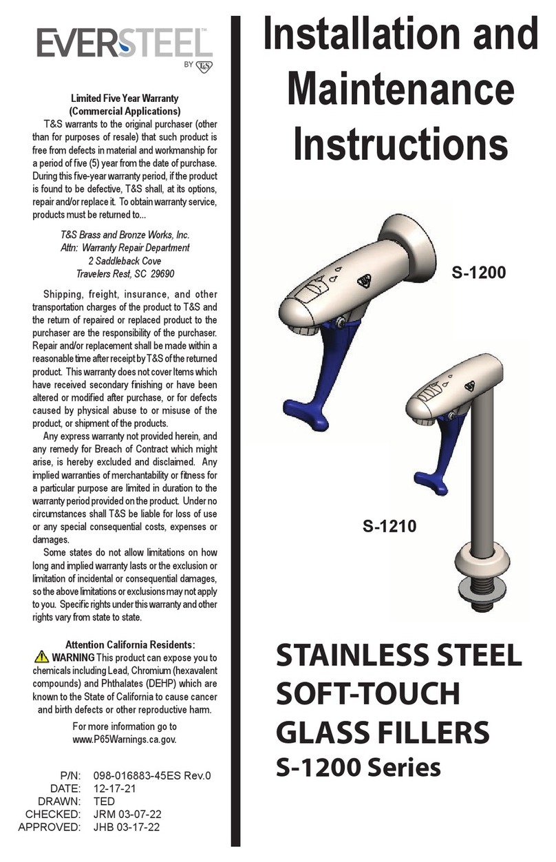 T&S EVERSTEEL S-1200 Series User manual