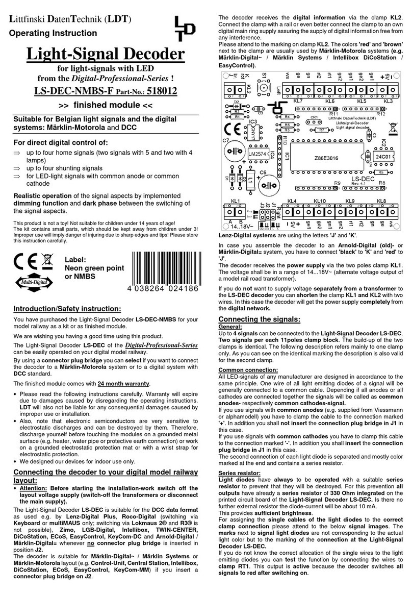LDT LS-DEC-NMBS-F Operating	 instruction