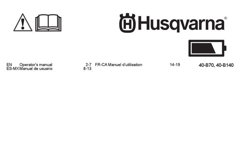 Husqvarna 40-B70 Operator's manual