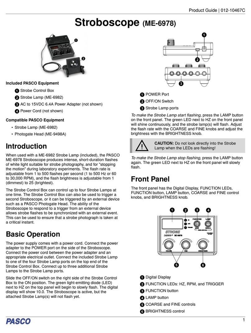 PASCO ME-6978 User manual