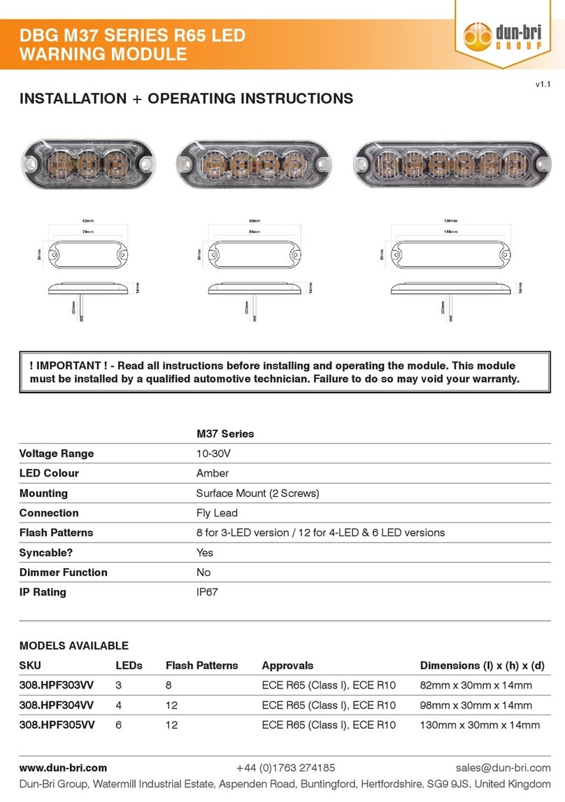 dun-bri GROUP DBG M37 Series User manual