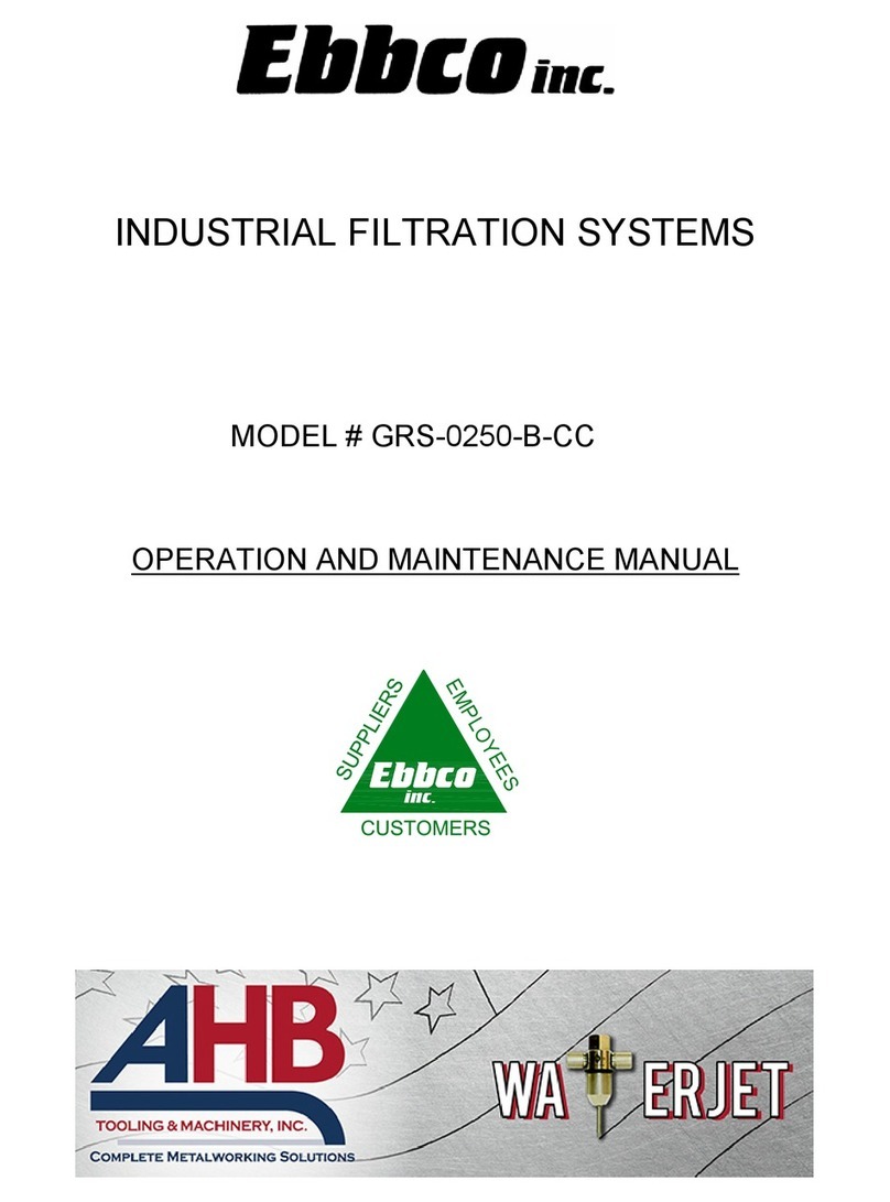 Ebbco GRS-0250-B-CC Operation and maintenance manual