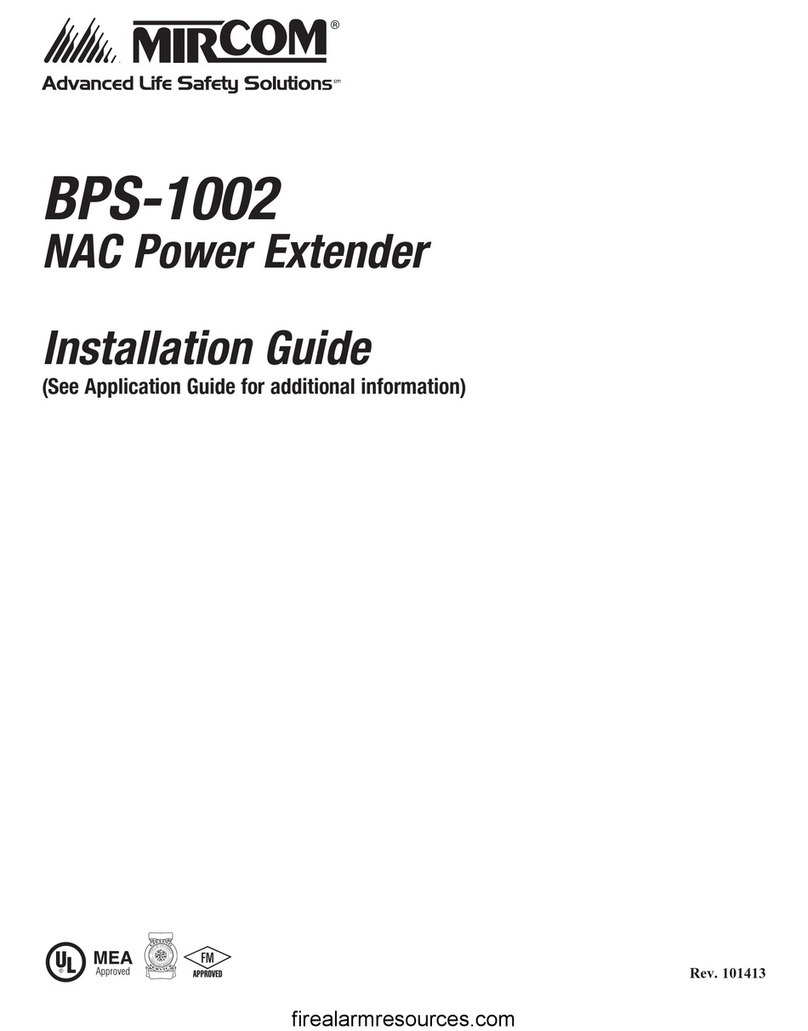 Mircom BPS-1002 User manual