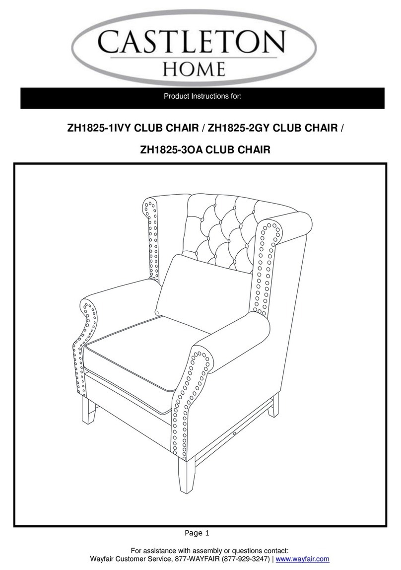 Castleton Home ZH1825-1IVY Instruction sheet