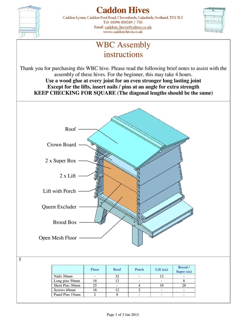 Caddon Hives WBC Assembly instructions