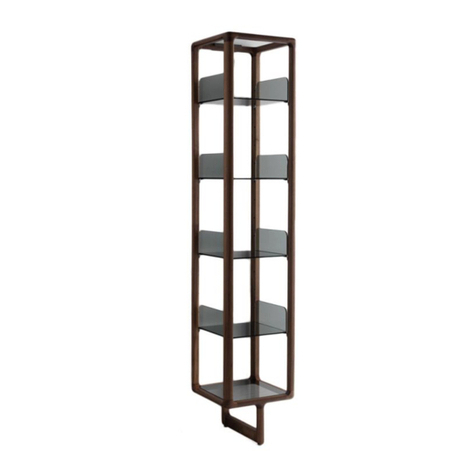 porada MYRIA Myria Bookcase Composition E Assembly instruction