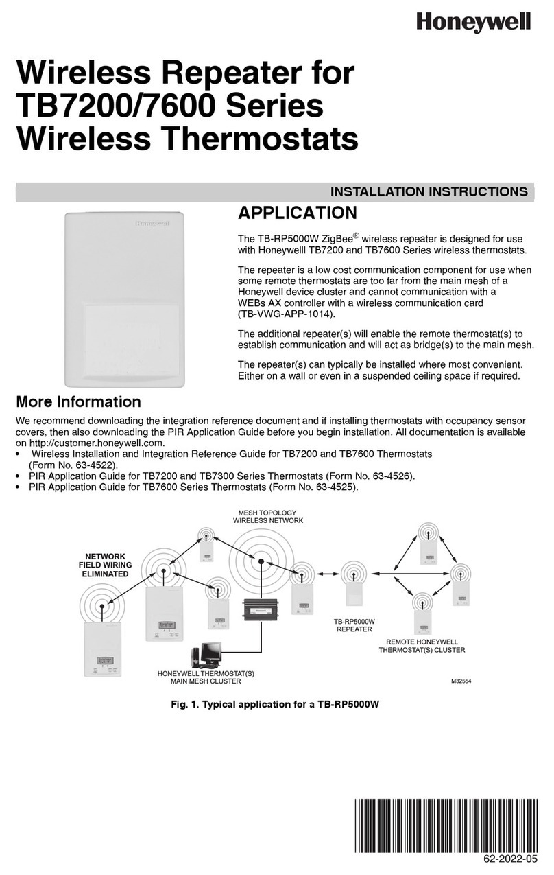 Honeywell TB-RP5000W installation instructions