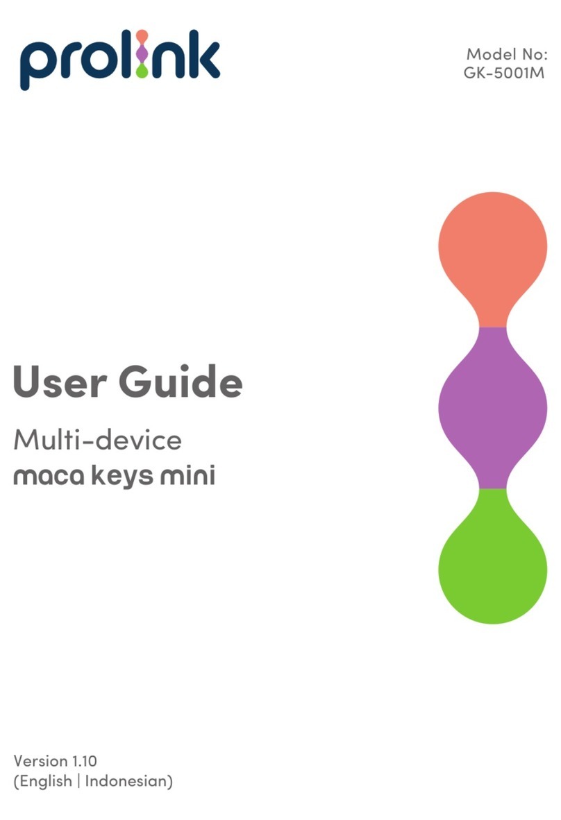 PROLiNK maca keys mini user guide