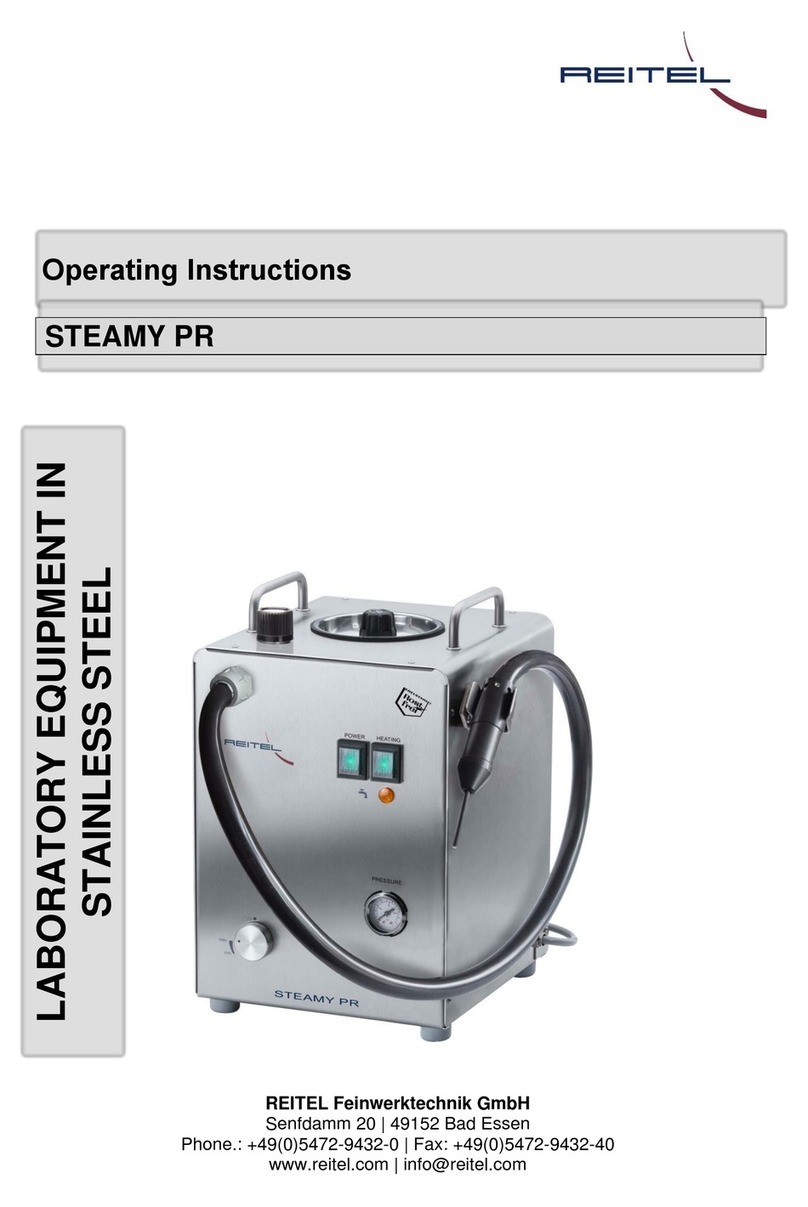 REITEL STEAMY PR 1 operating instructions