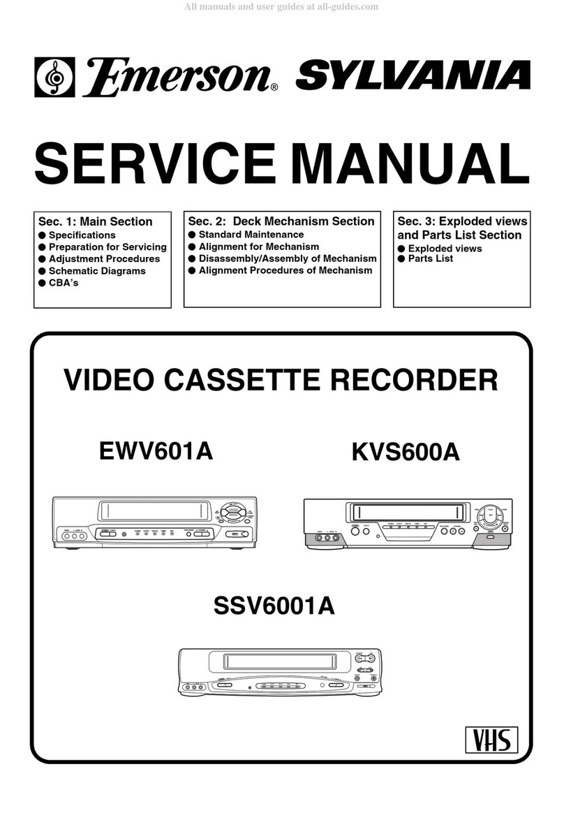 Sylvania Emerson EWV601A User manual
