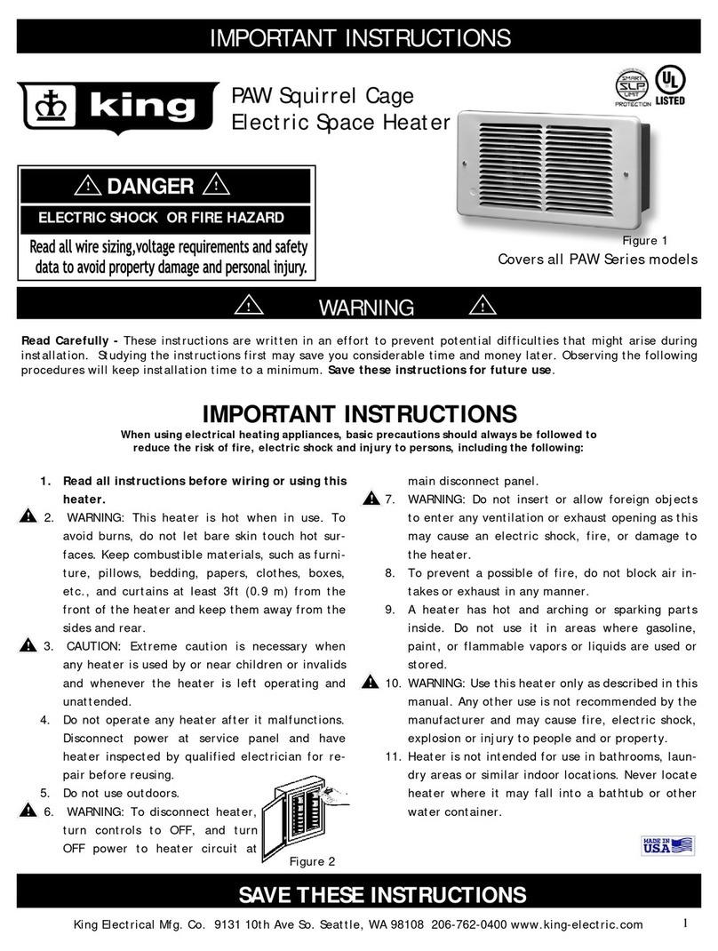 KING PAW Series User manual