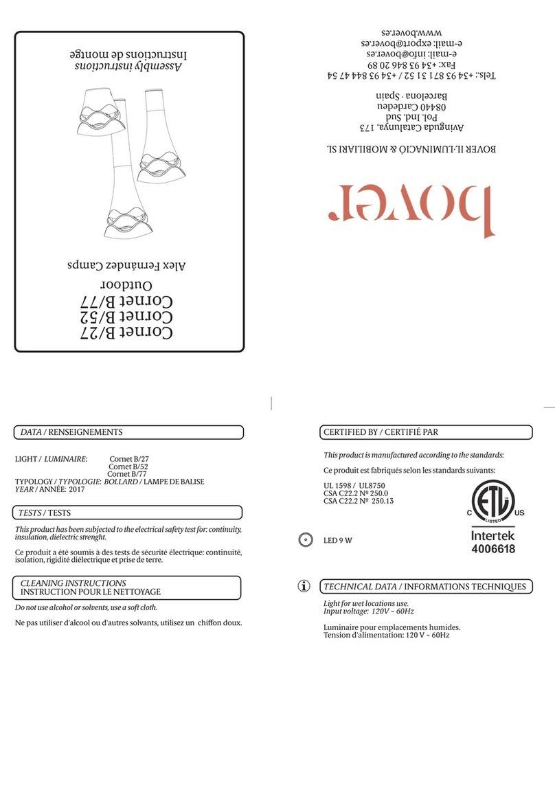 bover Cornet B/27 Assembly instructions