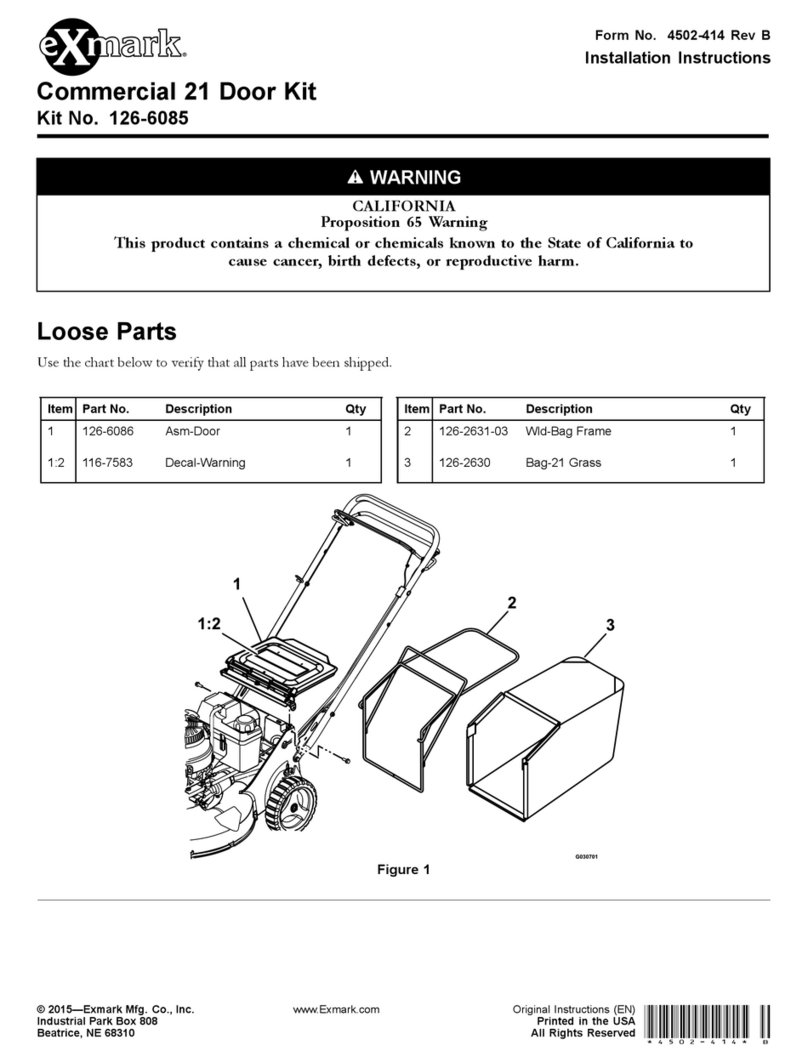 Exmark 126-6085 User manual