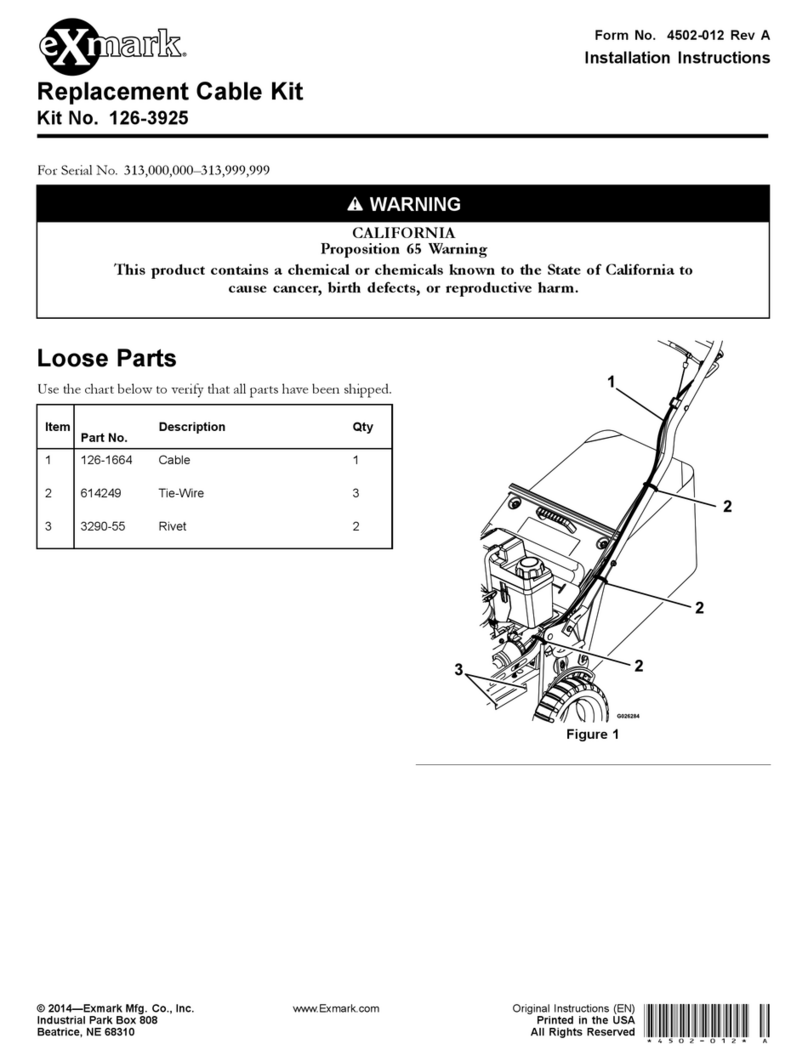 Exmark 126-3925 User manual